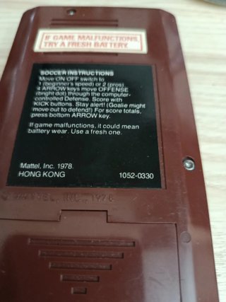 Videogioco Portatile Calcio Mattel 1978 Vintage