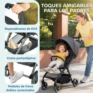 Carrito Bebé Plegable AIYAPLAY silla paseo niños