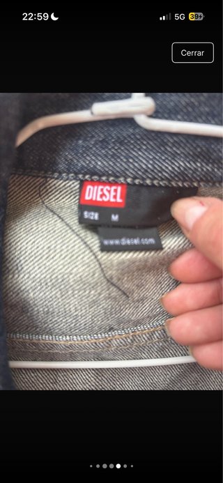 Cazadora tejana Diesel azul mujer