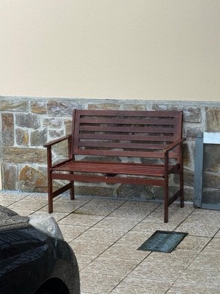 Mesa de centro de madera para exterior