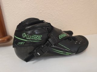 Bota Bont Jet Patín Velocidad Negro