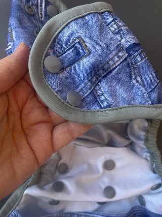 Pañal de tela diseño vaquero