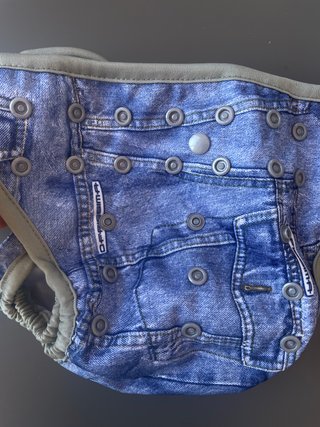 Pañal de tela diseño vaquero