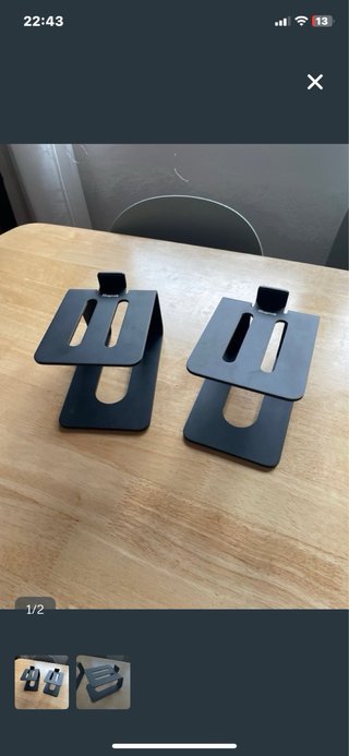 Soportes Mesa Altavoces Negro marca STAGEEK