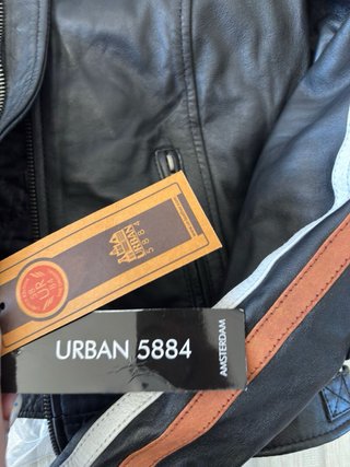 Chaqueta Moto Cuero Urban 5884 Mujer Talla M
