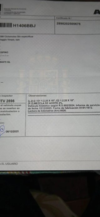 Vespino GL Roja