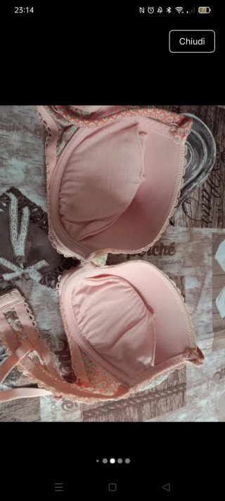Reggiseno Verdissima rosa con fantasia