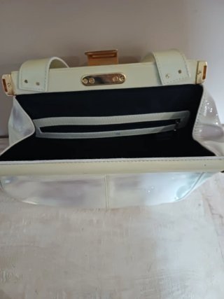 Bolso charol crema Gloria Ortiz
