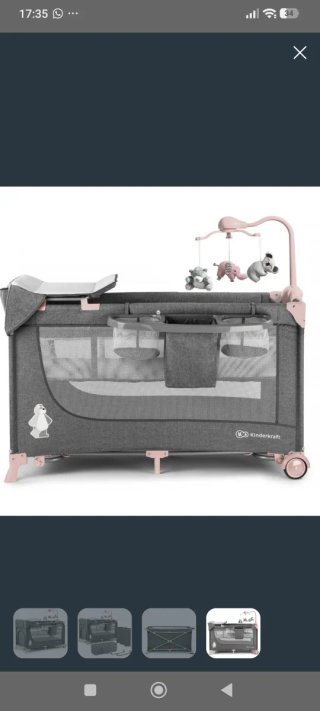 Cuna kinderkraft con elevador+ regalo colchón ecus