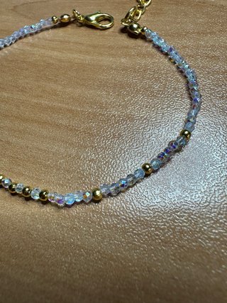 Bracciale estivo oro e bianche
