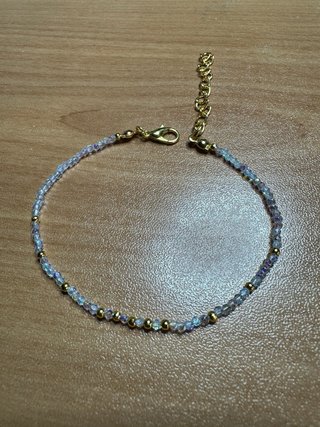 Bracciale estivo oro e bianche