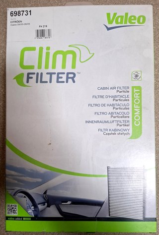 Filtros Habitáculo Citroën/Peugeot FH208 y FORD