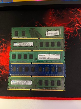 Pack 5 Módulos RAM Crucial HP Samsung