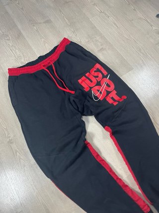 Pantalones Nike Just Do It Negro Rojo