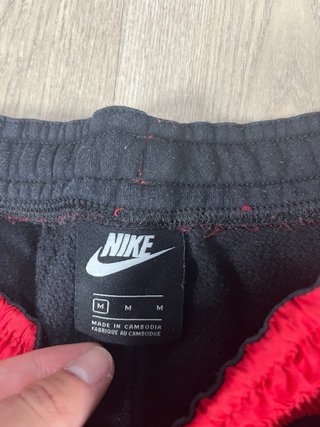 Pantalones Nike Just Do It Negro Rojo