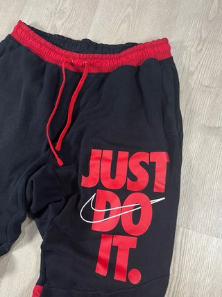 Pantalones Nike Just Do It Negro Rojo