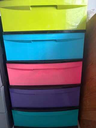 Cajonera Plástico Grande 5 Niveles
