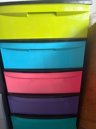 Cajonera Plástico Grande 5 Niveles