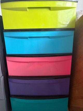 Cajonera Plástico Grande 5 Niveles