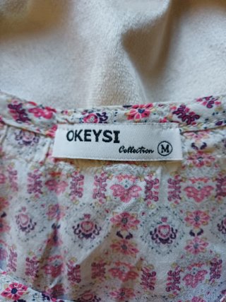Vestido corto flores Okeysi Talla M
