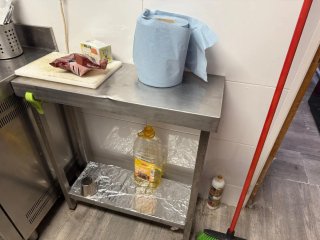 Mesa de trabajo de acero inoxidable