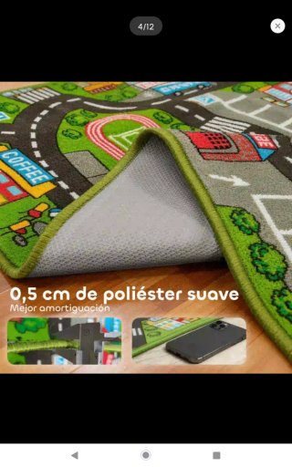 Alfombra infantil ciudad carreteras