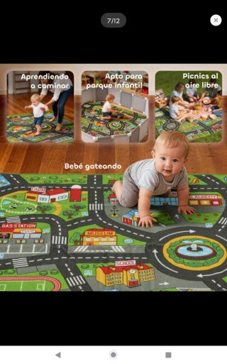 Alfombra infantil ciudad carreteras
