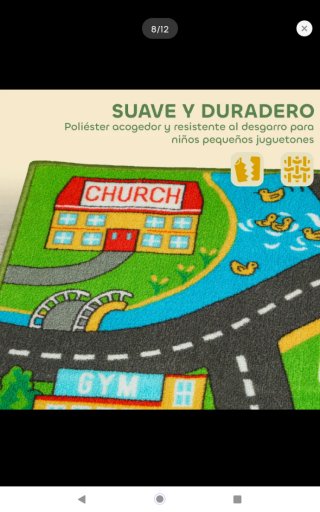 Alfombra infantil ciudad carreteras