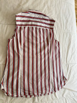 Camicia Tommy Hilfiger S donna righe senza maniche