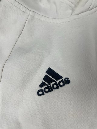 Sudadera Adidas Blanca con Capucha