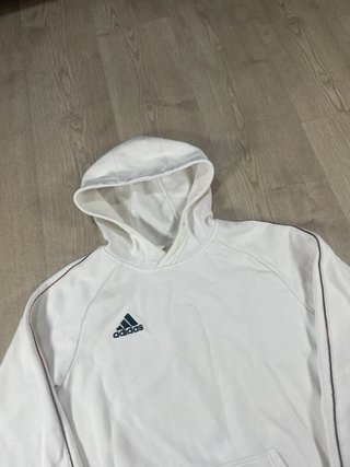 Sudadera Adidas Blanca con Capucha
