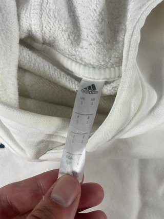 Sudadera Adidas Blanca con Capucha