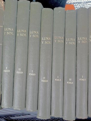 Revistas encuadernadas Luna y Sol antiguas