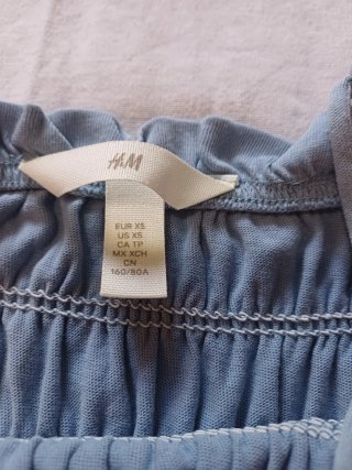 Vestido H&M Midi Azul Talla XS