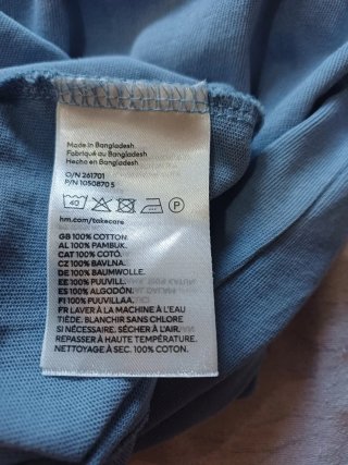 Vestido H&M Midi Azul Talla XS