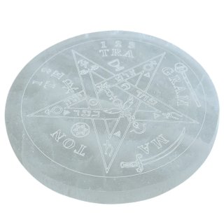 Plato Selenita Limpieza Energética 10 cms
