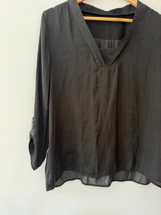 Blusa Stradivarius negra talla L
