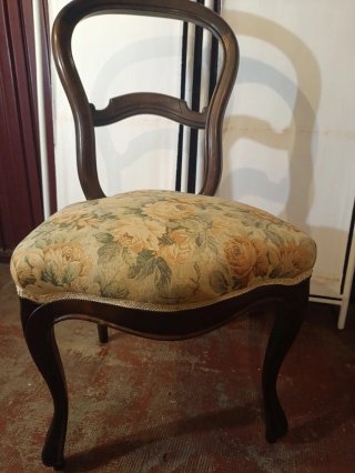 Silla Descalzadora Estilo Isabelino