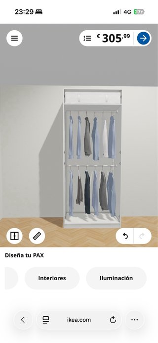 Armario Pax Ikea Blanco