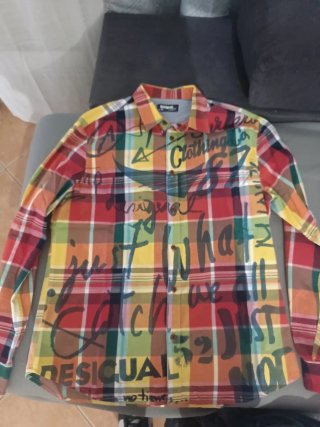 Camisa Desigual XL Multicolor com Grafismos