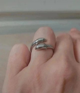 Anillo plateado de Shein