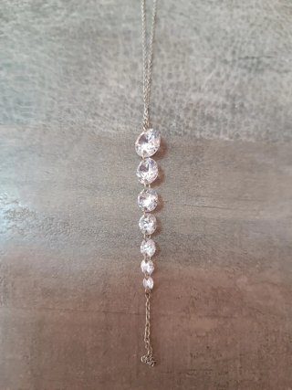 Conjunto collar y pendientes circonitas