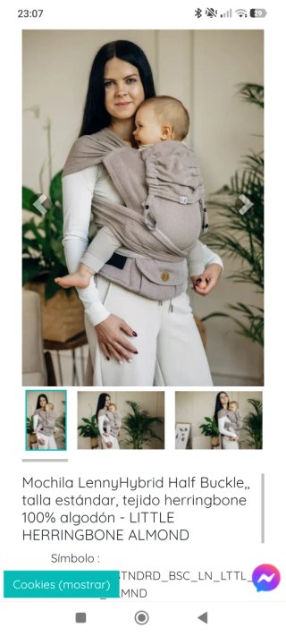 Mochila Fular LennyLamb Ergonómica