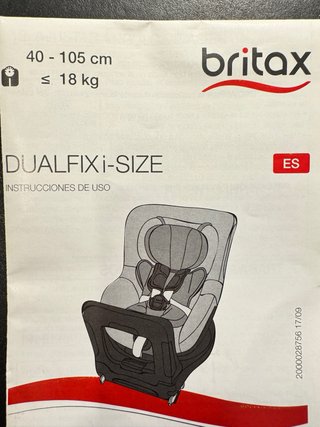 Silla coche Britax Römer 0-3 años dual fix isize