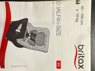 Silla coche Britax Römer 0-3 años dual fix isize