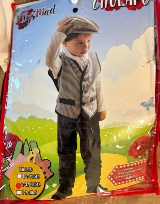 Disfraz Chulapo Talla 6-12 Meses (talla grande)