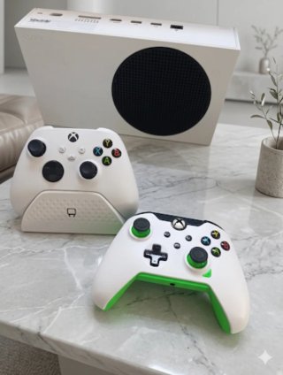 Xbox Series S com 2 comandos