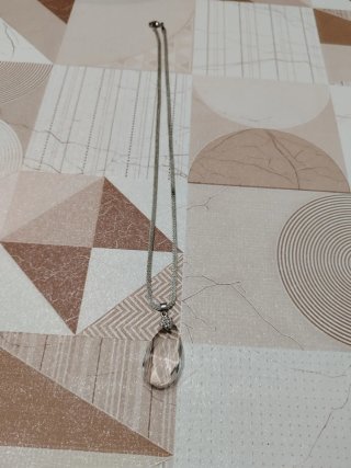 Collana donna con ciondolo cristallo