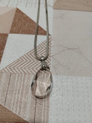 Collana donna con ciondolo cristallo