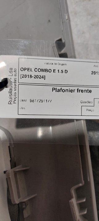 Plafón Luz Interior Delantero Opel Combo